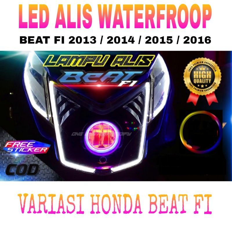 LAMPU ALIS DRL BEAT FI 2013 2014 2015 / LAMPU SENJA SINGLE WARNA / LAMPU LED