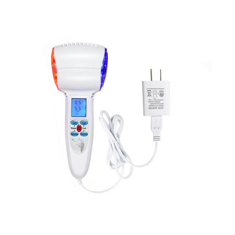 Alat Setrika Facial Wajah Hammer Hot And Cold Panas Dingin Lcd Screen Control Facelift Hammer Hot And Cold &amp; Tubuh Dermaroller Pijat Elektrik Setrika Wajah