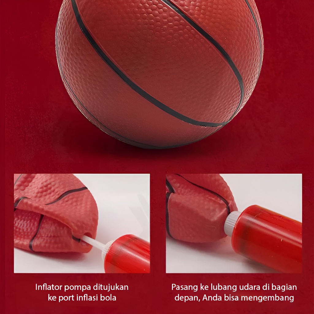 Mainan Bola Basket Ring | Mainan Outdoor Olahraga Anak Shoot Basket Ball | Mainan Anak Laki Laki 3-4-5-6-7 Tahun Seru Untuk Keluarga