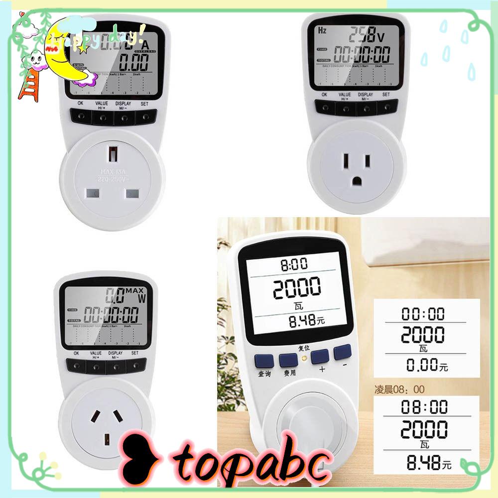 Top Power Listrik Energy Monitor Smart Power Socket Plug Power Meter