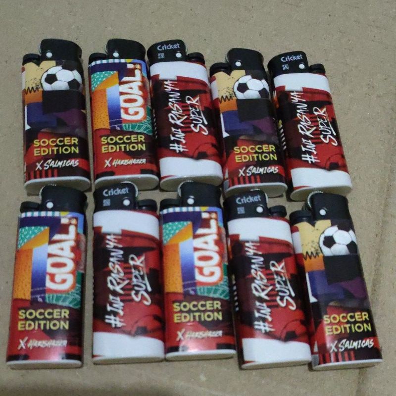 Korek Api Cricket roda/roller/magnet kecil besar motif random