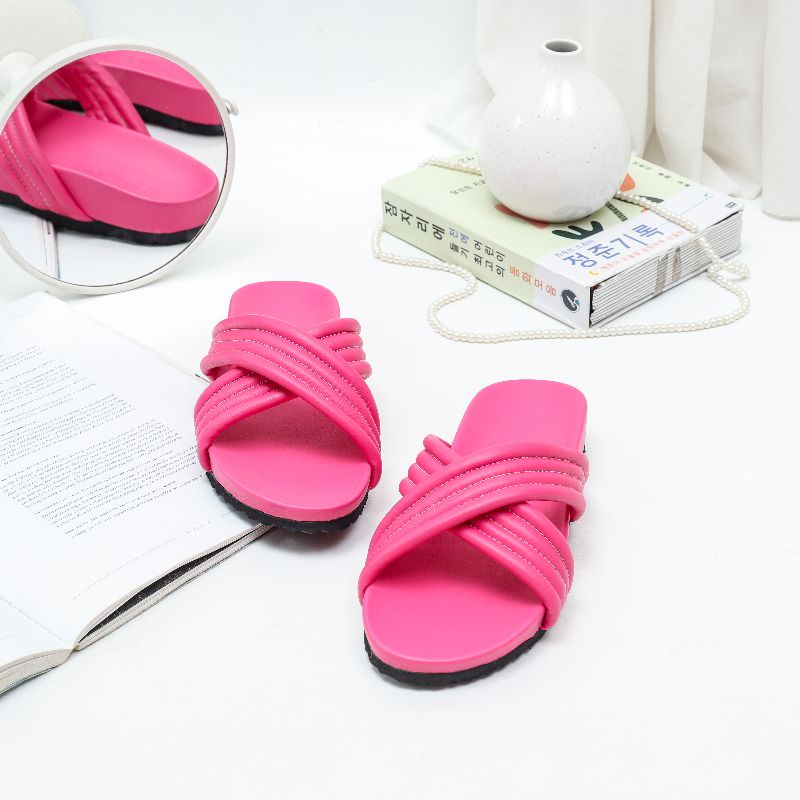 SADE.ID nueta Sandal Selop Wanita Korea Kekinian sandal slip on