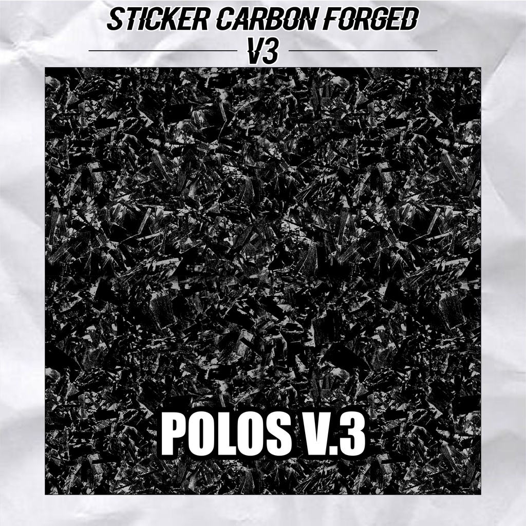 V3 Sticker Carbon Forged Stiker Motor