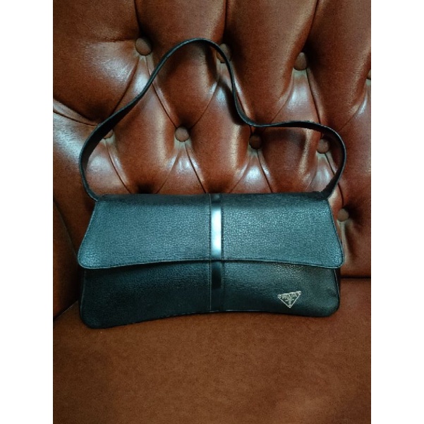 Preloved tas kerja Merk Prada KW kulit Sintetis 03