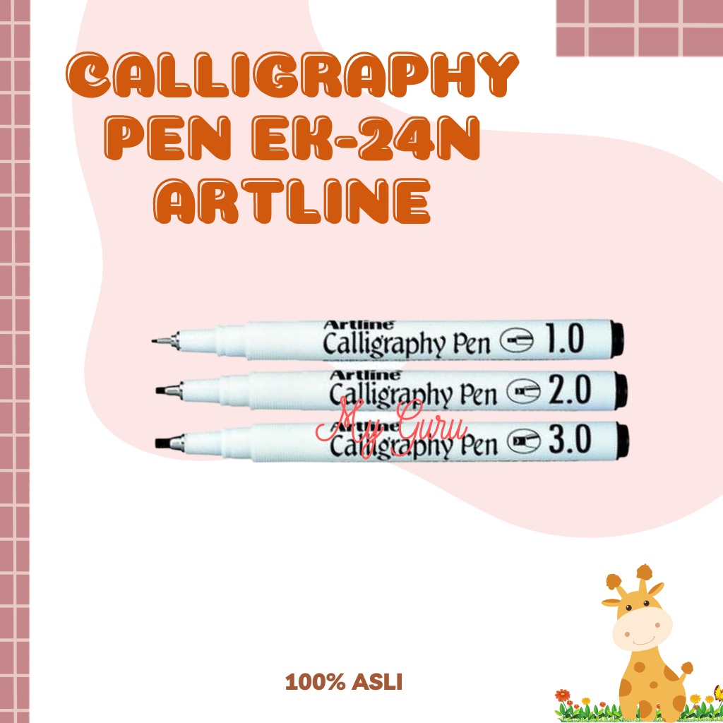 

[PCS] Calligraphy Pen 1.0 / 2.0 / 3.0 Artline / Ballpoint Kaligrafi Artline [PCS]