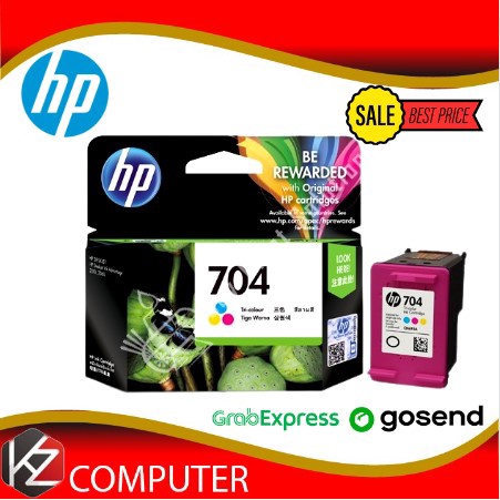 Tinta Printer HP 704 Color , Catridge HP 704 Tricolour