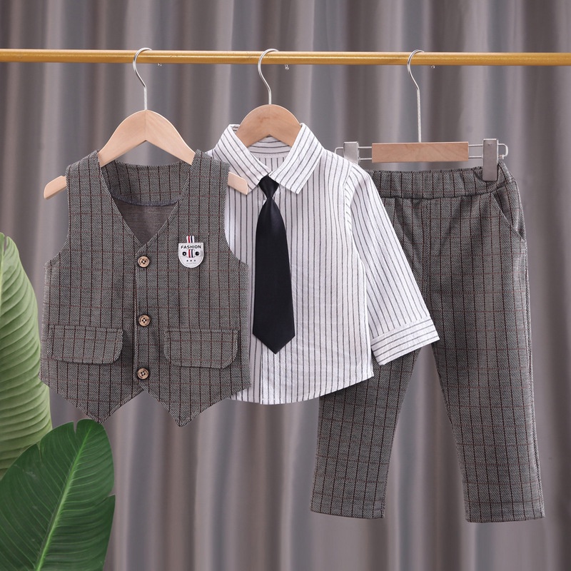 Setelan Jas Anak Laki Laki Tuxedo JAYDEN Pakaian Pesta Formal Anak Import