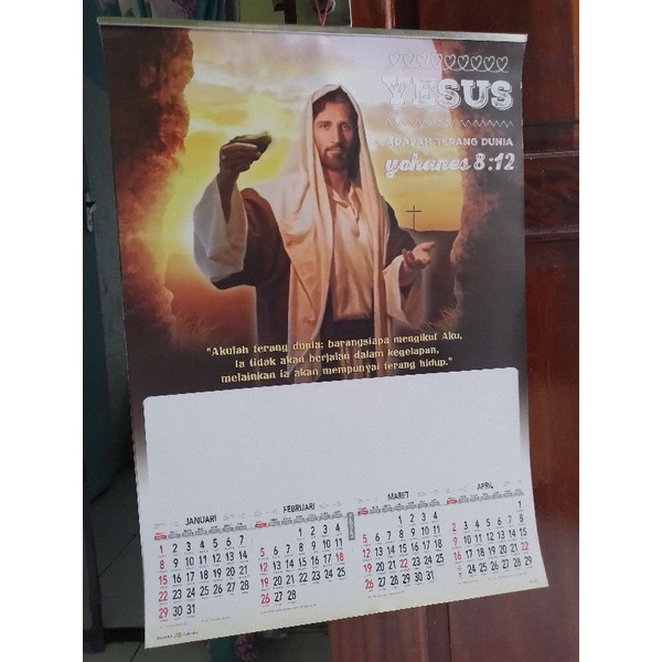 

kalender dinding 2023 motif 2 nasrani Yesus