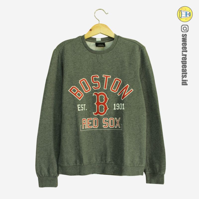 MLB BOSTON CREWNECK SWEATER SECOND