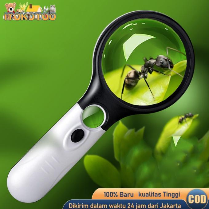 

Kaca Pembesar Led Magnifier Dengan Lampu Membaca Magnifying Glass