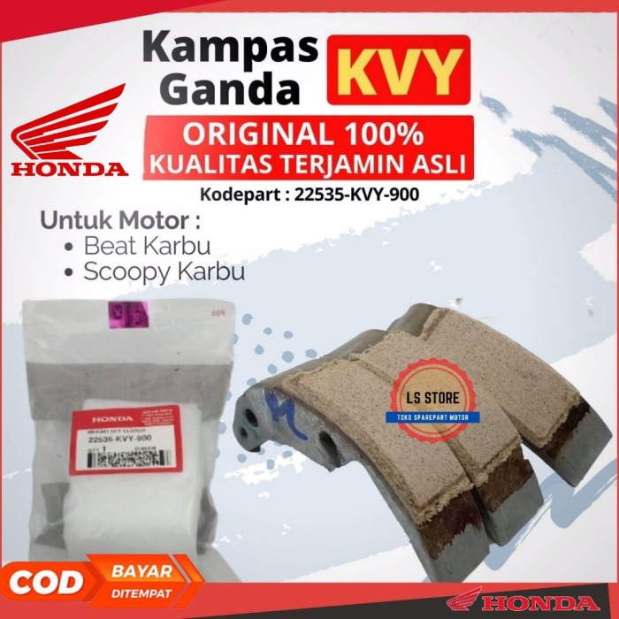 Kampas Ganda Kampas Kopling Ganda Ori Honda Beat Karbu Kvy 900