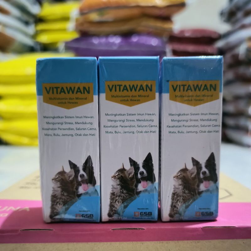 VITAWAN Multivitamin Dan Mineral Untuk Hewan Kemasan 15ML