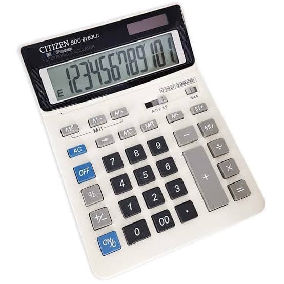

SPECIAL ORIGINAL Citizen Calculator SDC-8780LII - Kalkulator SDC 8780 LII Meja