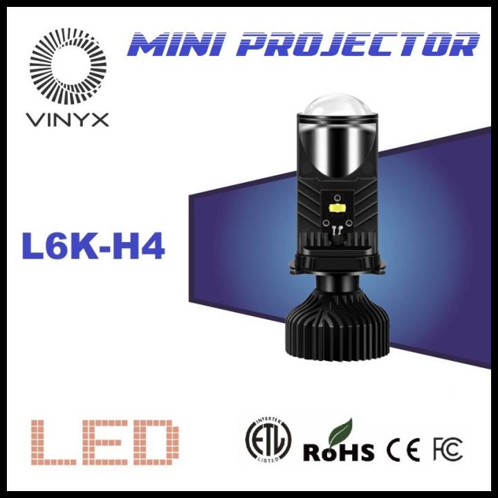 Lampu Led Projie H4 Mini Projector Lens Lensa Motor Mobil Y6 Y9 L6K