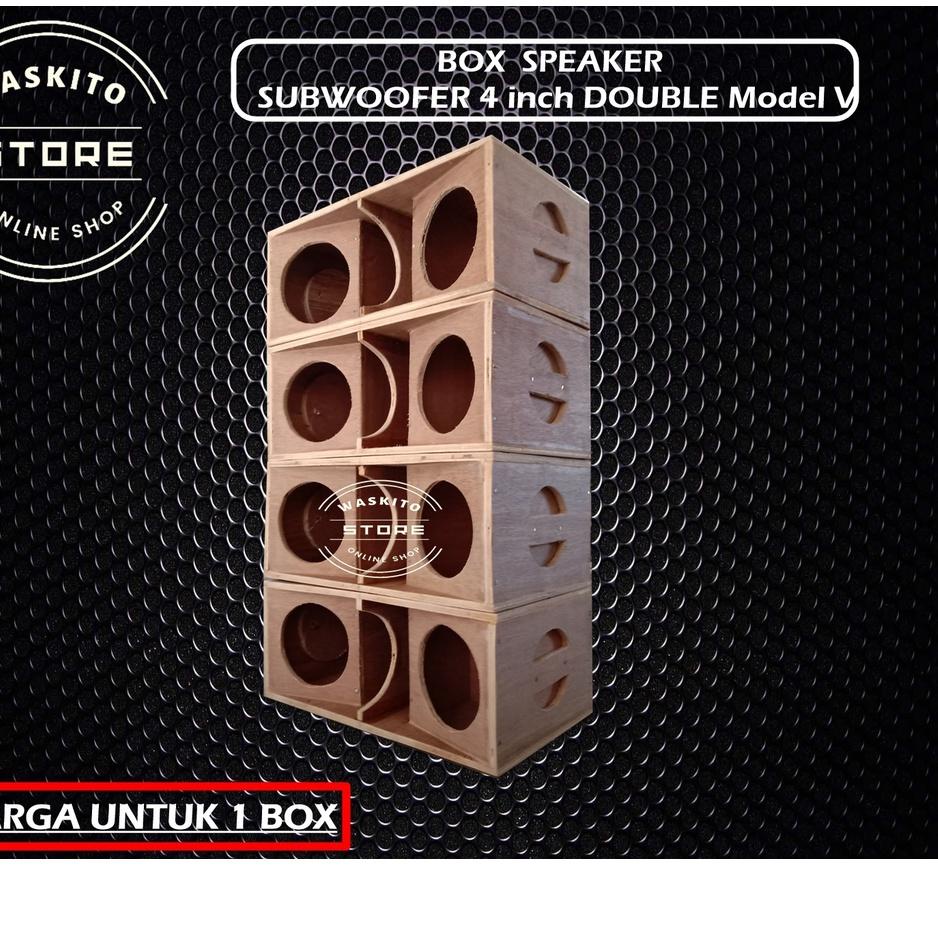 ㊨ Box Speaker Subwoofer 4 Inch Double ↺