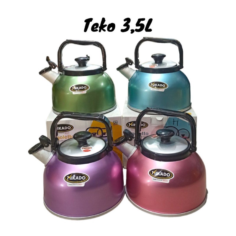 Jual Mikado Teko Siul Merk Maspion Teko Manual Teko Bunyi Teko 35 Liter Rigoletto 9700