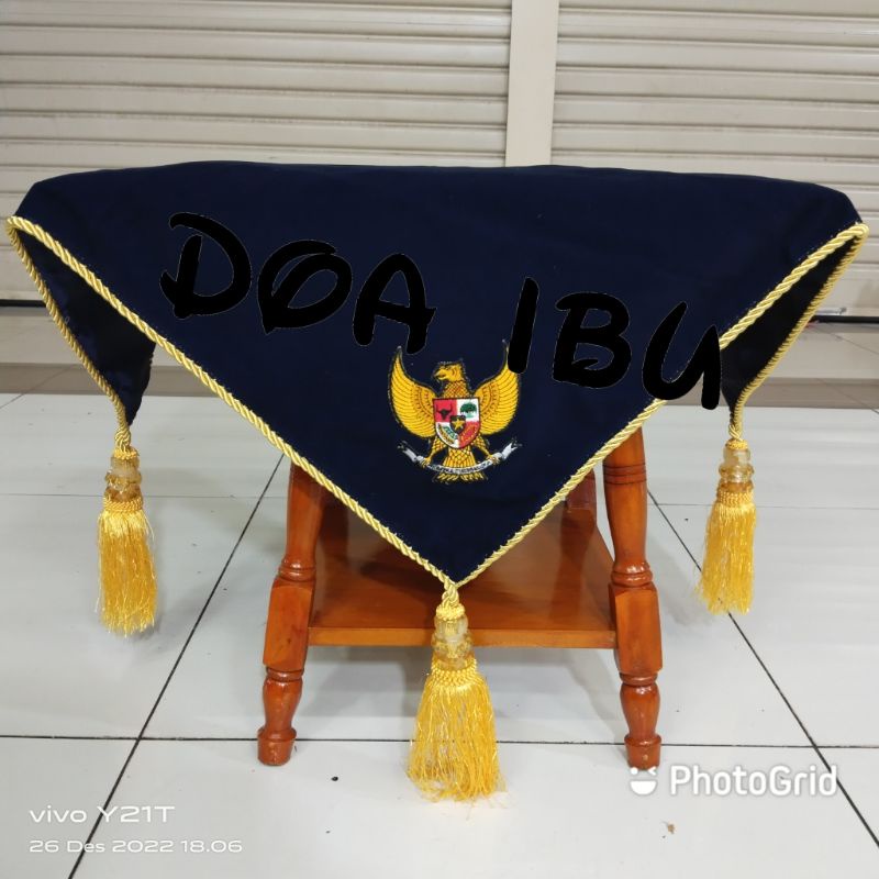 

best seller alas baki paskibra alas baki upacara bendera pake bandulan warna biru dongker