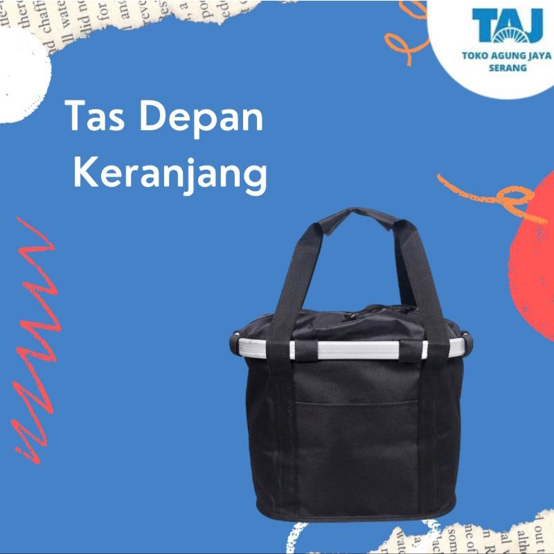 TAS DEPAN KERANJANG SEPEDA MTB LIPAT Basket Belanja Keranjang Belanja