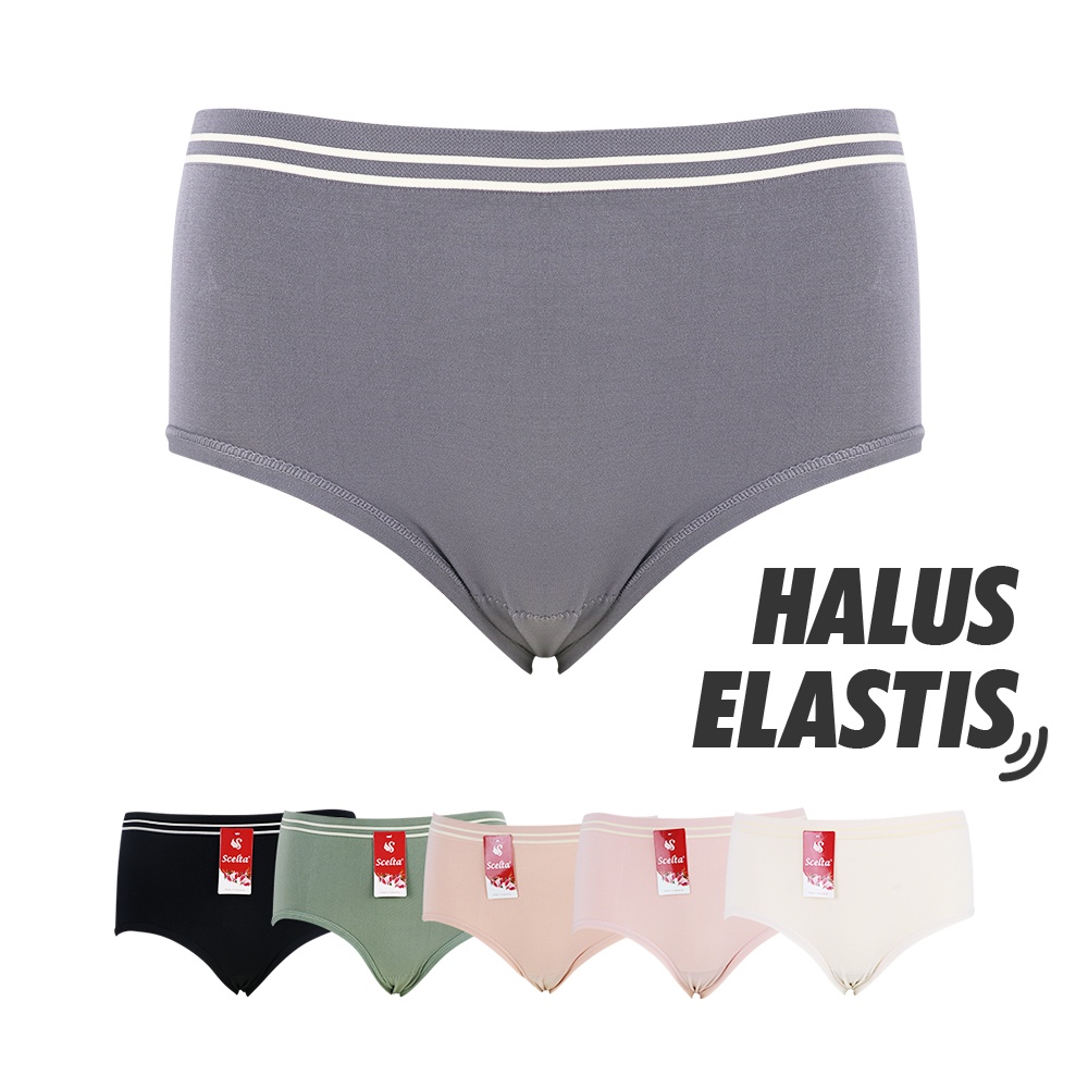 Scelta - Halus Elastis Hipster Panty Celana Dalam Wanita Polos Cd SC 1237