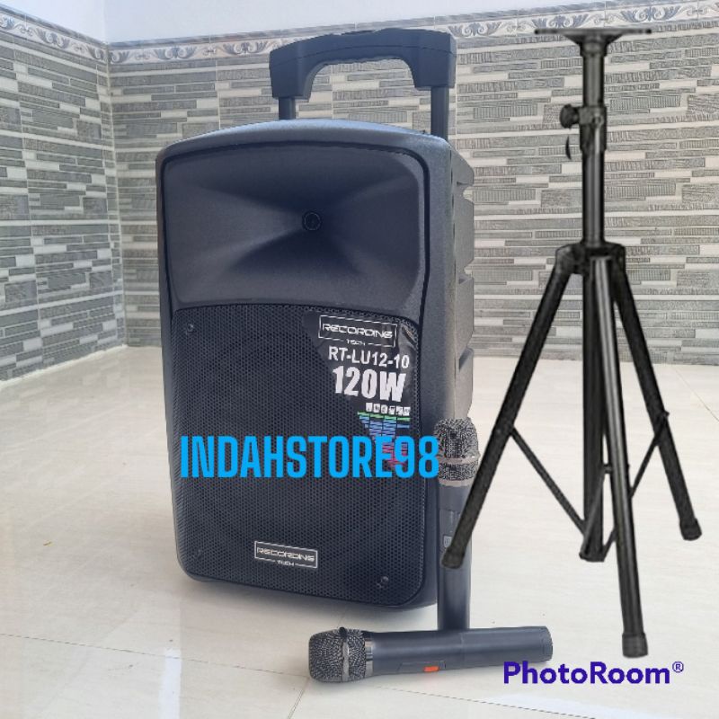 Jual Speaker Portable 10 inch Recording Tech RT LU 1210 Bluetooth