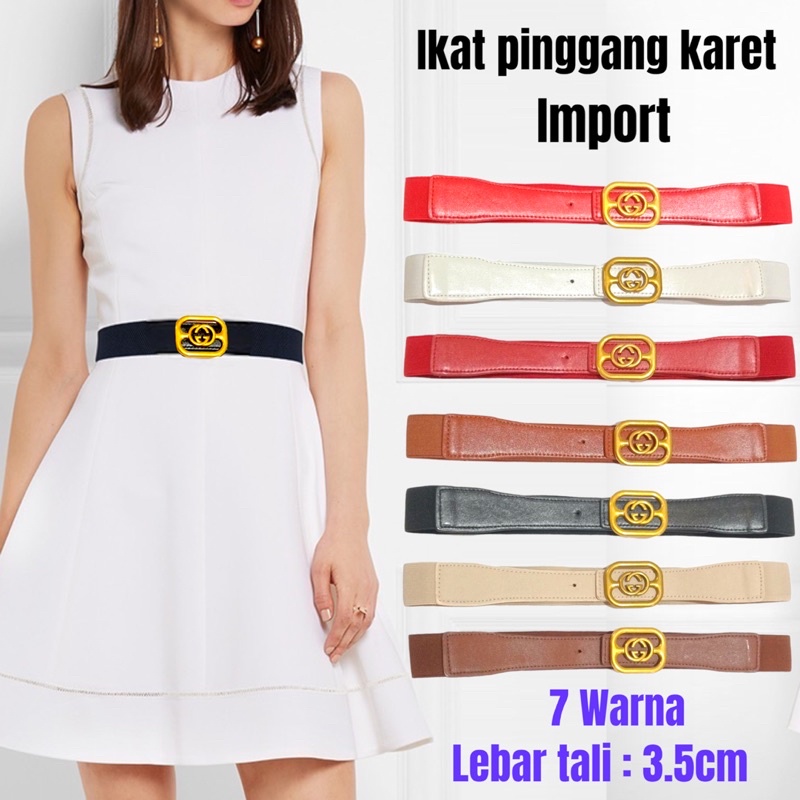 [SMARTGIRL] READYSTOCK TERMURAH KARET BELT / IKAT PINGGANG WANITA IMPORT 00544-00548