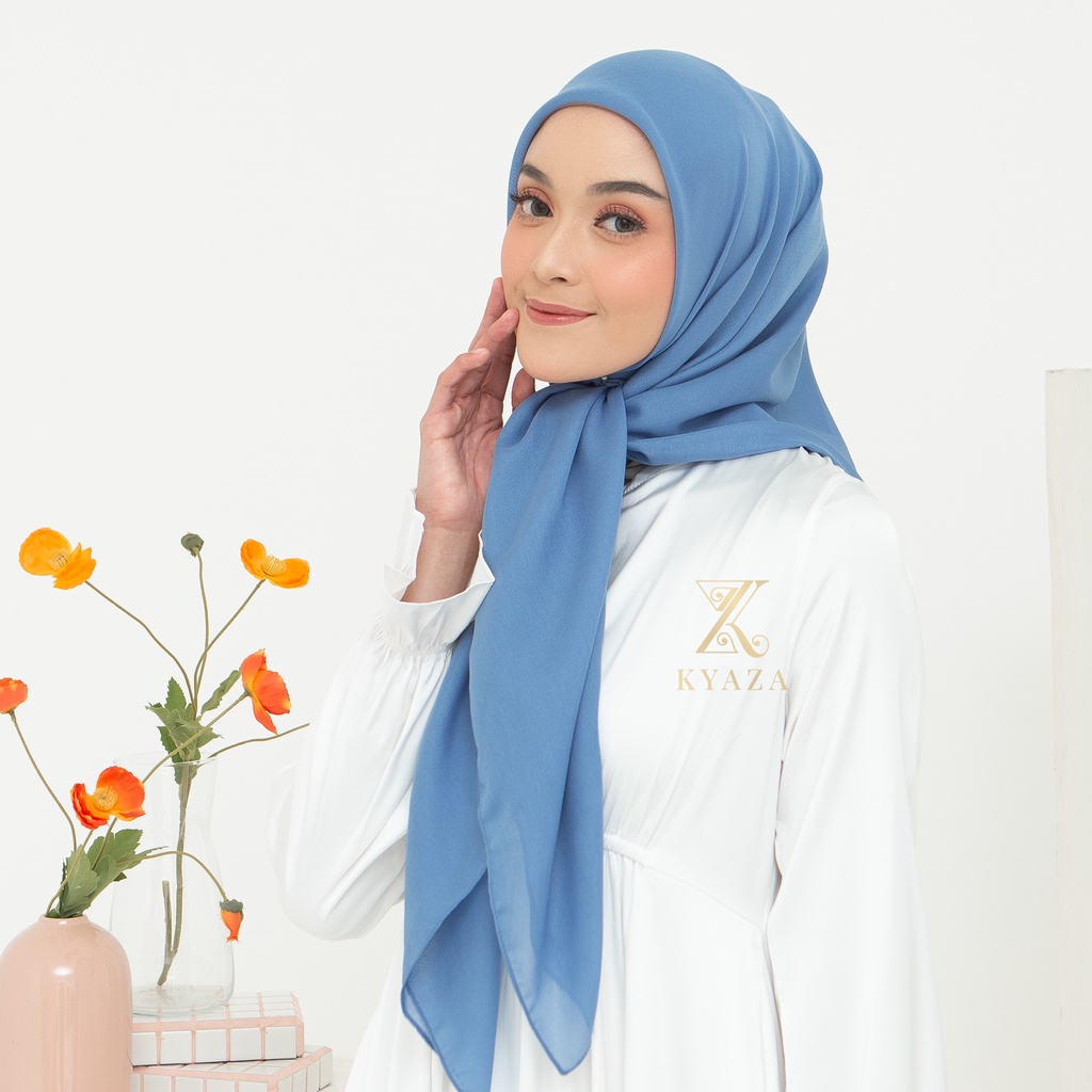 K͙Y͙Z͙ Hijab segiempat Plain Paris original Japan