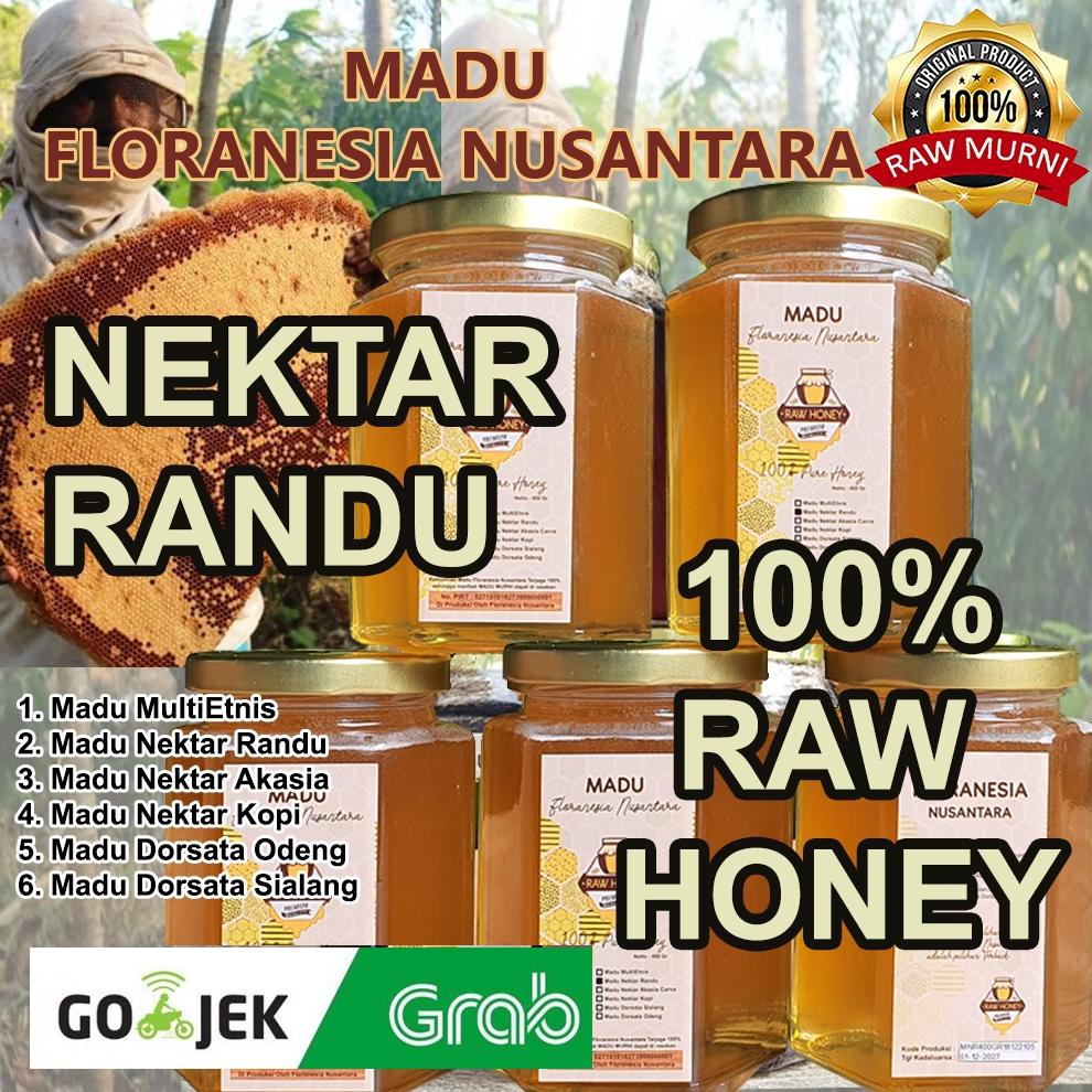 

[BAYAR DITEMPAT] SUPPLIER MADU NEKTAR RANDU - 400gram - MADU FLORANESIA NUSANTARA - 100% Murni RAW HONEY - Madu Kualitas Premium