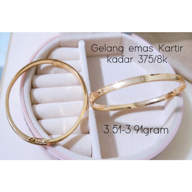 gelang emas kartir bangle kadar 375/8k