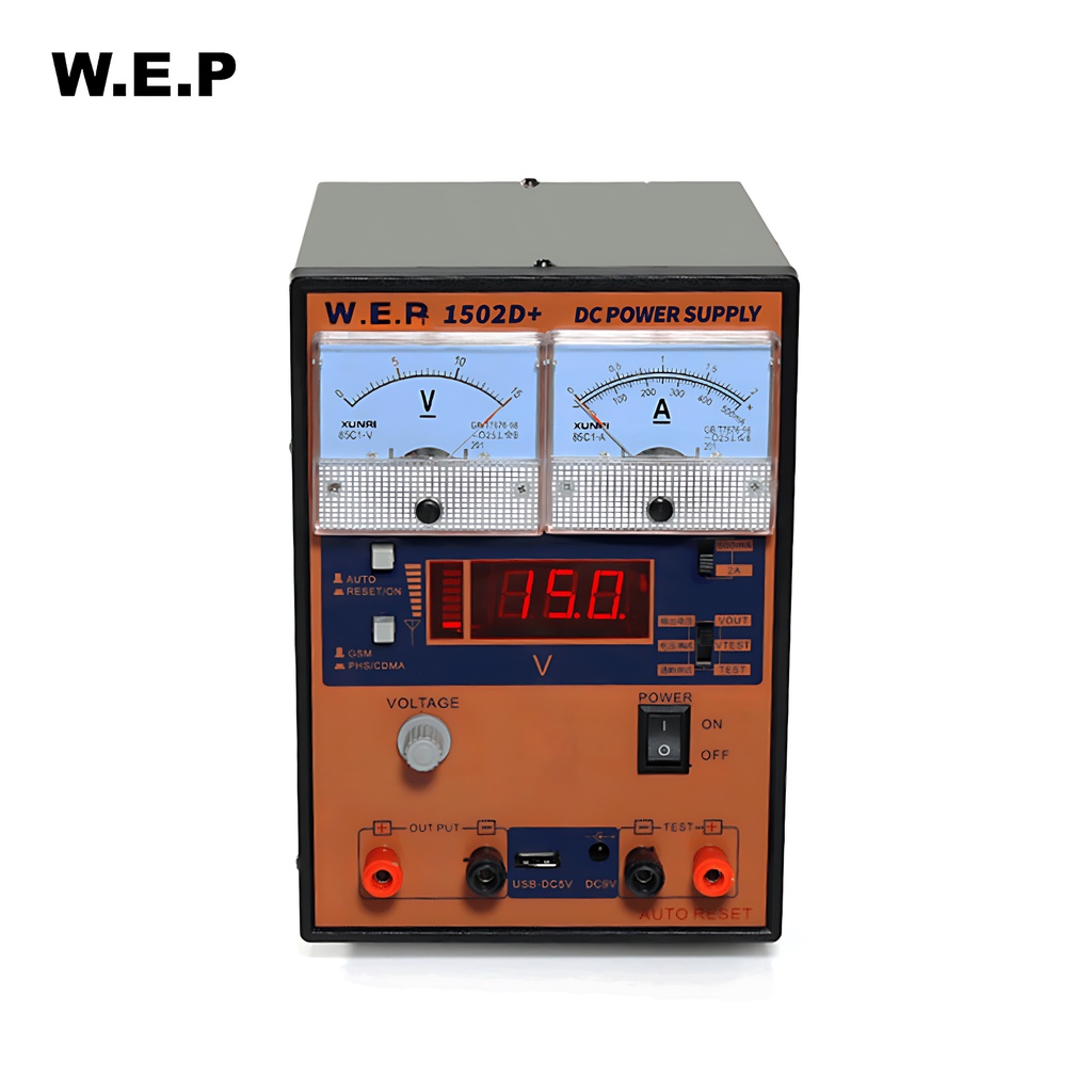 WEP Power Supply HP PS-1502D+ Digital 15V 2A DC Orange Original