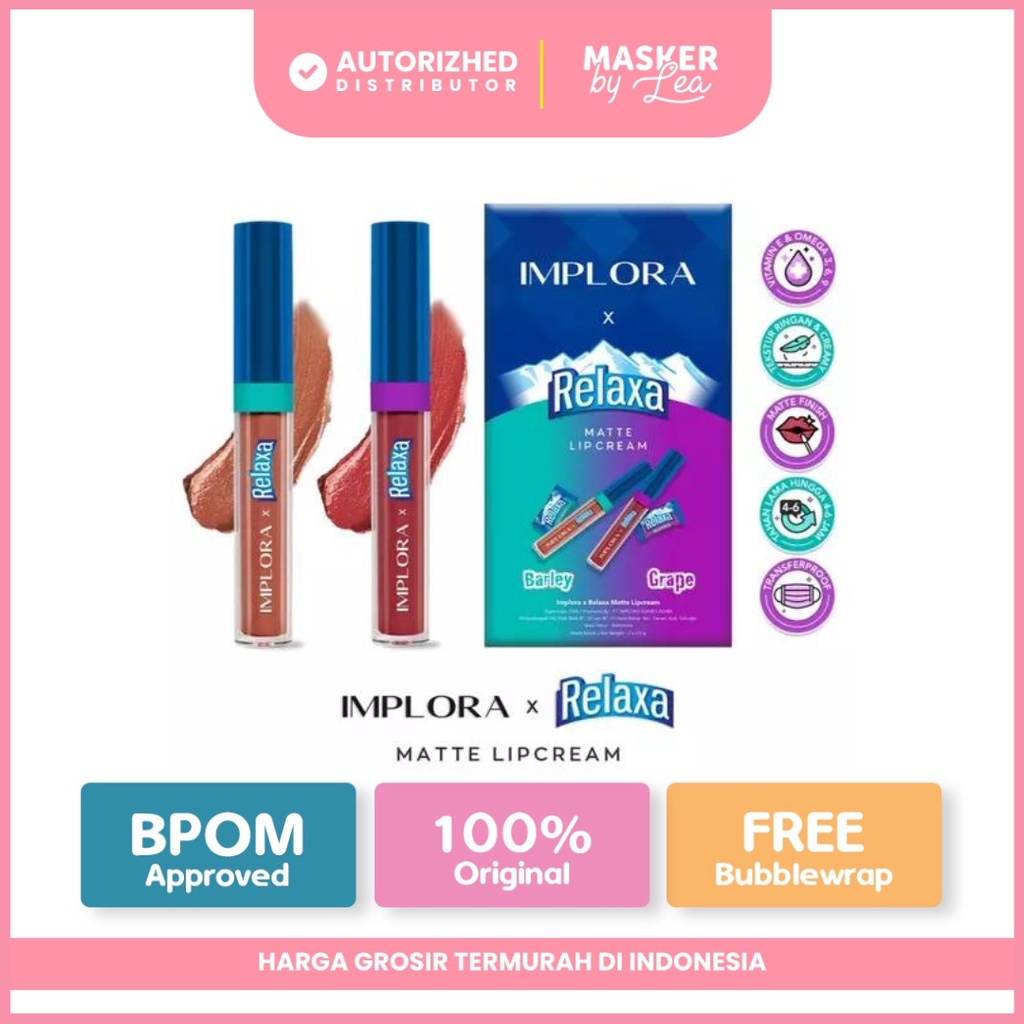 IMPLORA X RELAXA Matte Lipcream Barley / Grape