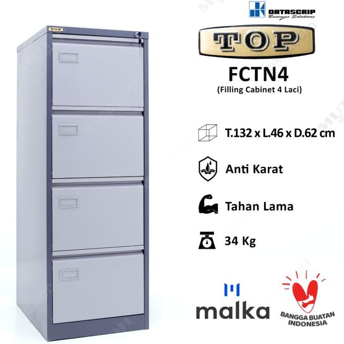 

BEST SELLER TOP FCTN4 BY DATASCRIP FILLING CABINET BESI 4 LACI ORIGINAL