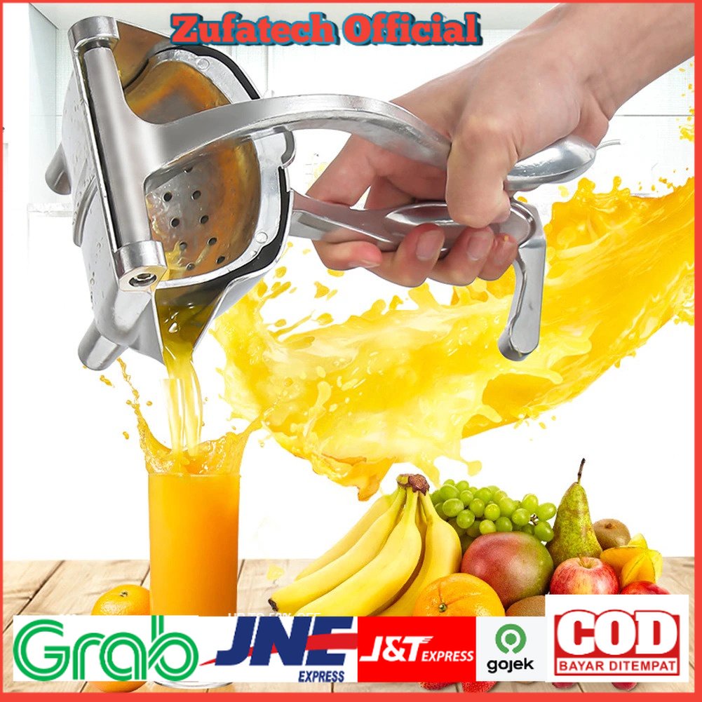 Alat Peras Jus Buah Juice Squeezer Alluminium Alloy - A072 - Silver