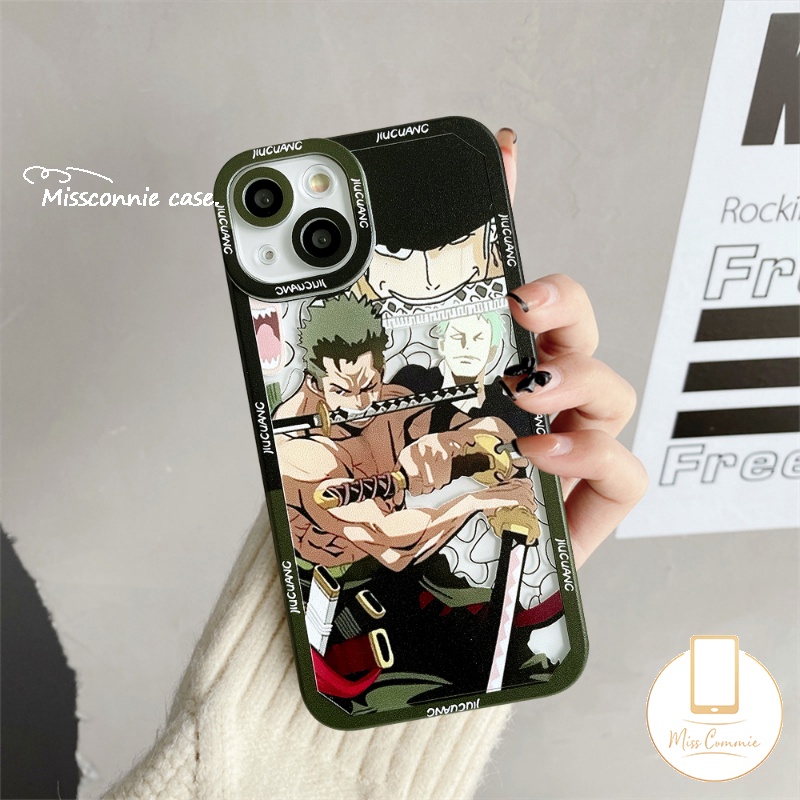 Soft Case Kompatibel Untuk iPhone 11 Pro Max 7Plus 8Plus XR X XS Max 13 12 11 14 Pro Max8 7 6 6s Plus SE 2020 Shockproof Trendy Anime One Piece Cute Luffy Sauron Phone Cover