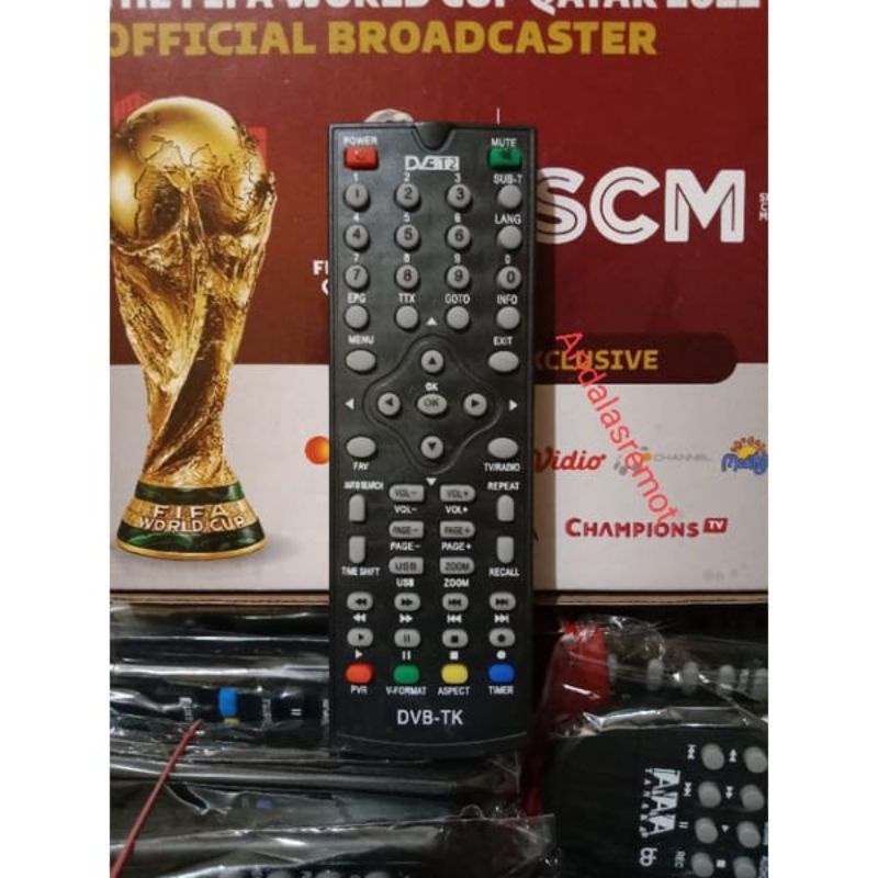 REMOT REMOTE SET TOP BOX RINREI DVB T2 DRN-511W/511A