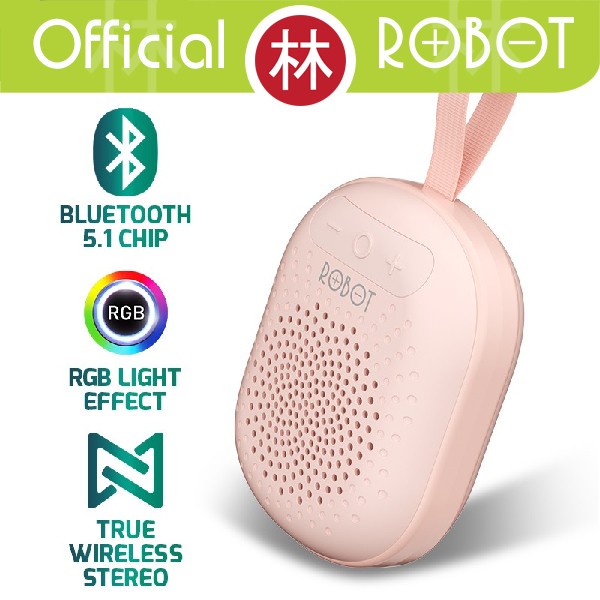 Robot RB20 TWS Bluetooth Speaker 5.1 Mini Portable With RGB Colorful