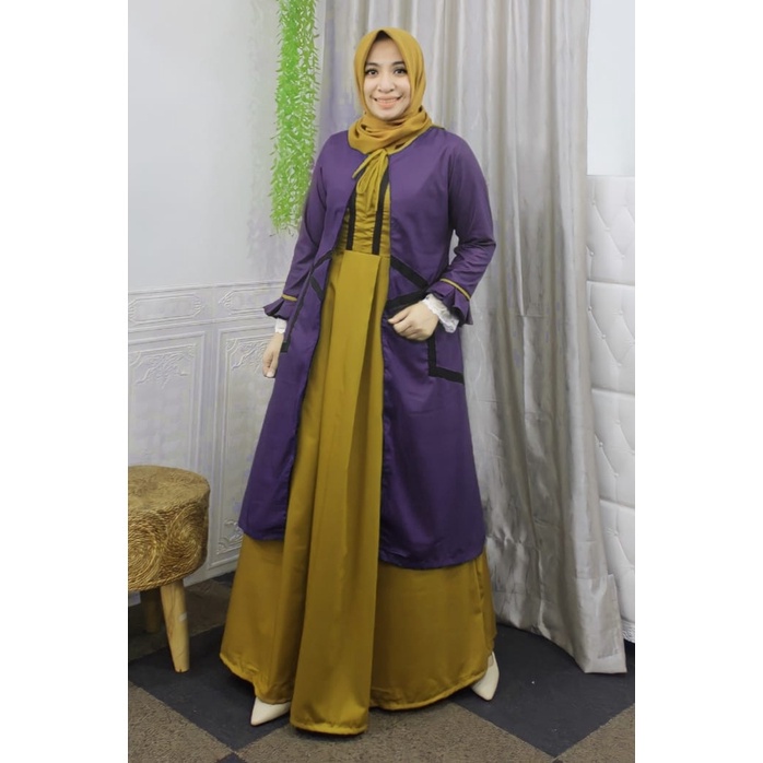 ORIGINAL BUTIK BRANDED - Setelan Gamis Deura 262 / Busana Muslim Terbaru / Dress Deura / Gamis Deura