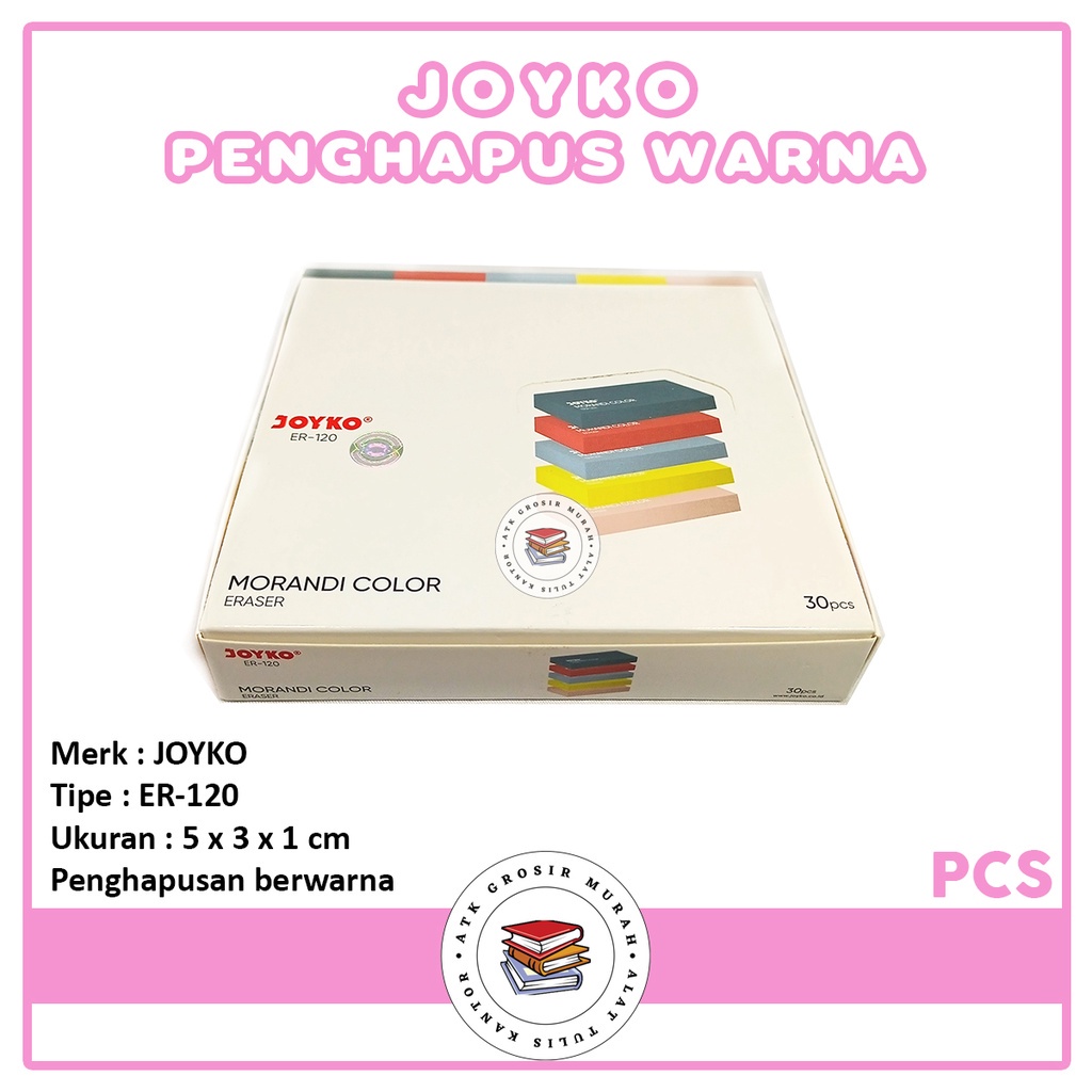 

JOYKO - Penghapus Sedang ER-120 Berwarna - Pcs
