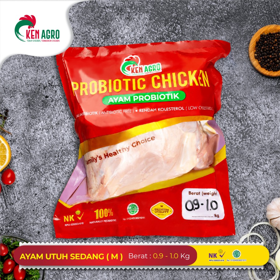 

HarvestMoon Ayam Negri/Boiler Probiotik Organik Utuh M Per Pack