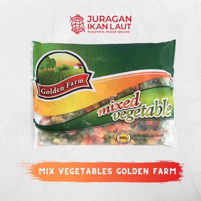 

Mix Vegetables Golden Farm Frozen - 500 Gram