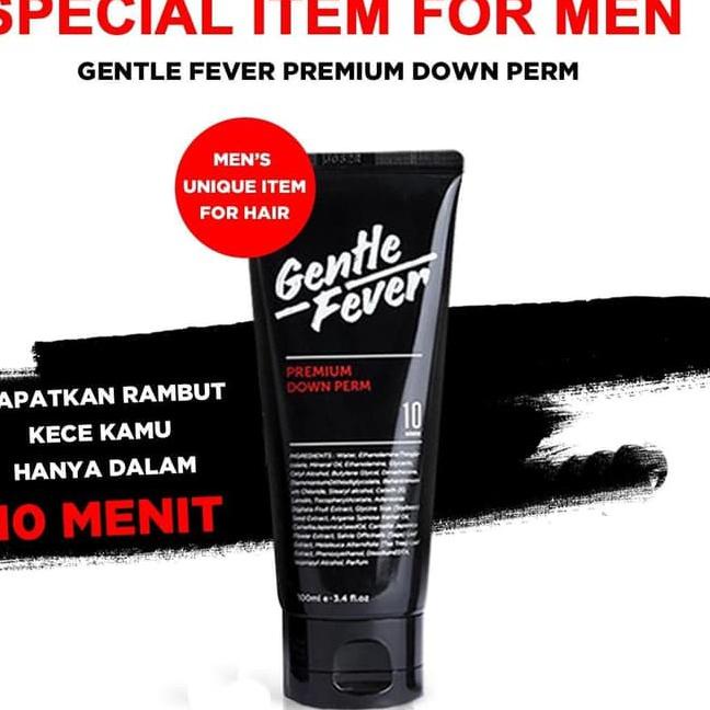 Promotion--Gentle Fever Premium Down Perm Hair Smoothing For Men Atur Rambut Tanpa Tea Tree