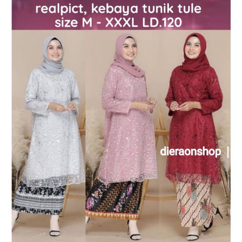 COD KEBAYA TILE TULE JUMBO BROKAT LILAC TILE KEBAYA JUMBO ROSGOLD KEBAYA LAMARAN WISUDA BRIDESMAIDS
