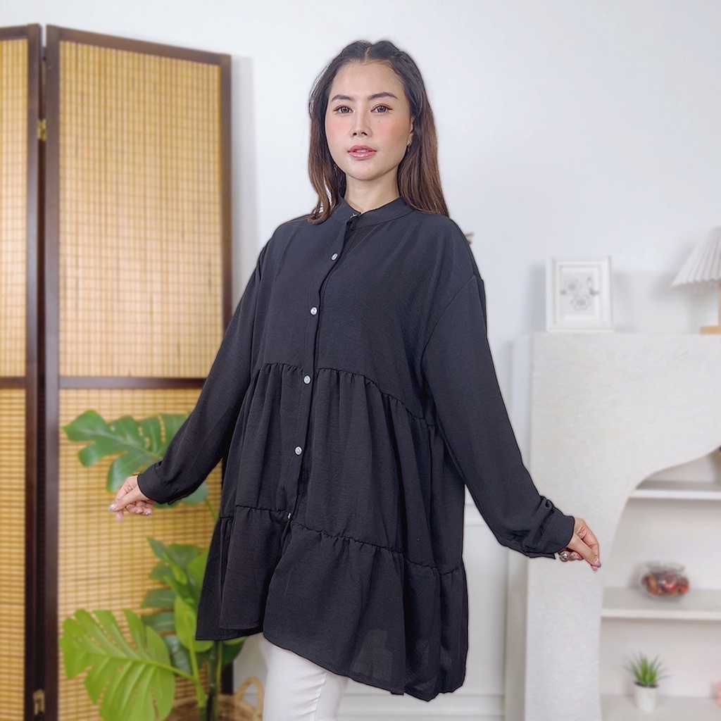 AFI - EC - ⭐️ PREMIUM AIRFLOW CRINCLE ⭐️Mika Tunik CRINCLE