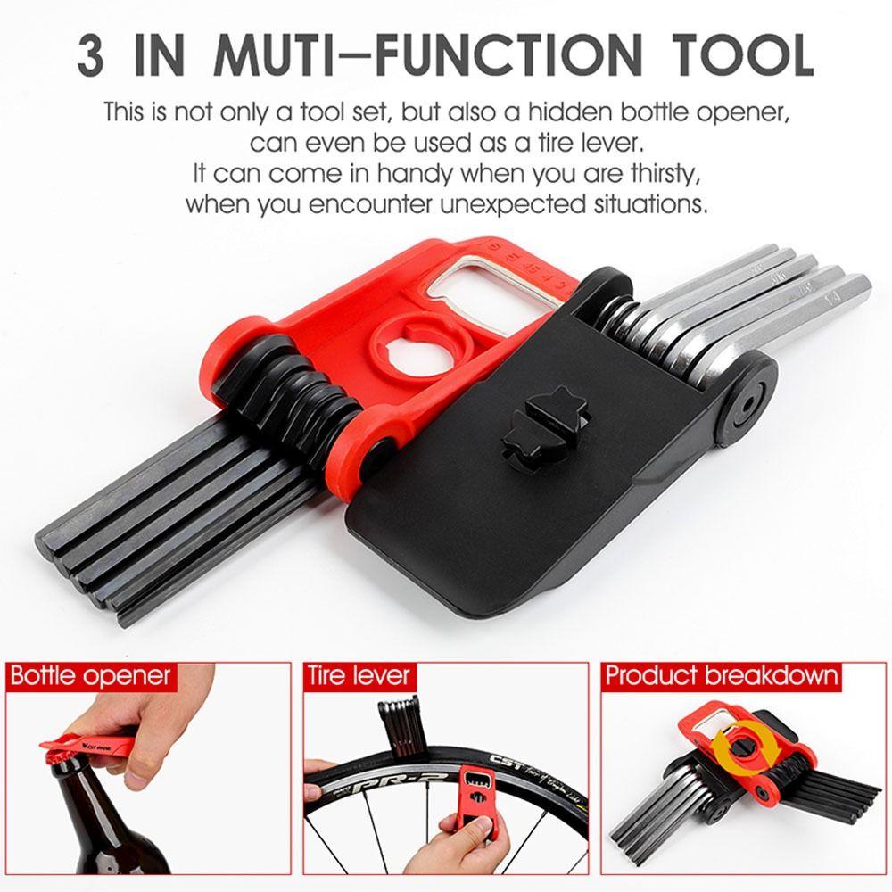Lanfy Sepeda Multi-Fungsi Alat Portable 16in1 Bersepeda Bagian Aksesoris Sepeda Alat Perbaikan Obeng Hexagonal
