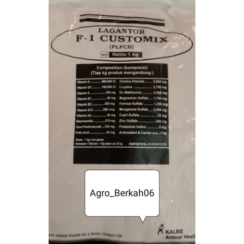 premix tambahan pakan LAGANTOR-F1-Customix
