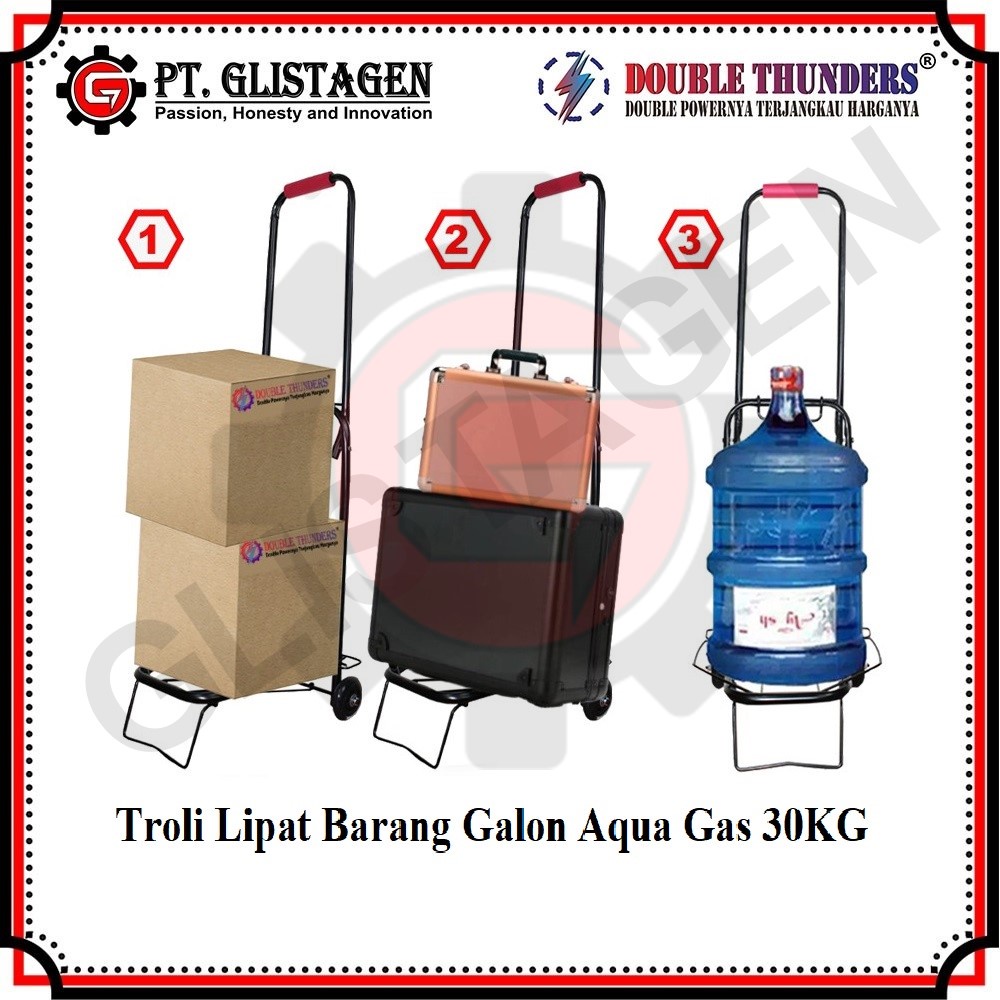 Troli / Trolley / Trolli Lipat 30KG BESI Barang Galon Aqua Gas