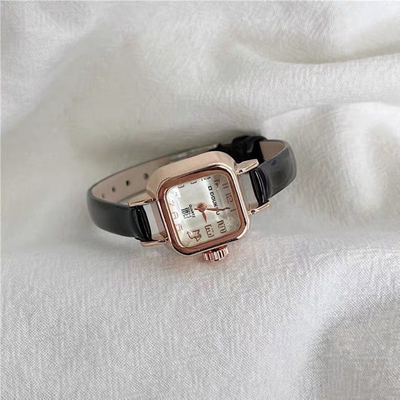 KOOLEY Jam tangan wanita KY-HA vintage gaya analog Import Korea