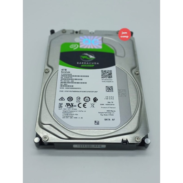 Hardisk 4TB Barracuda Slim Sata 3.5 Hdd Internal 4TB For Computer