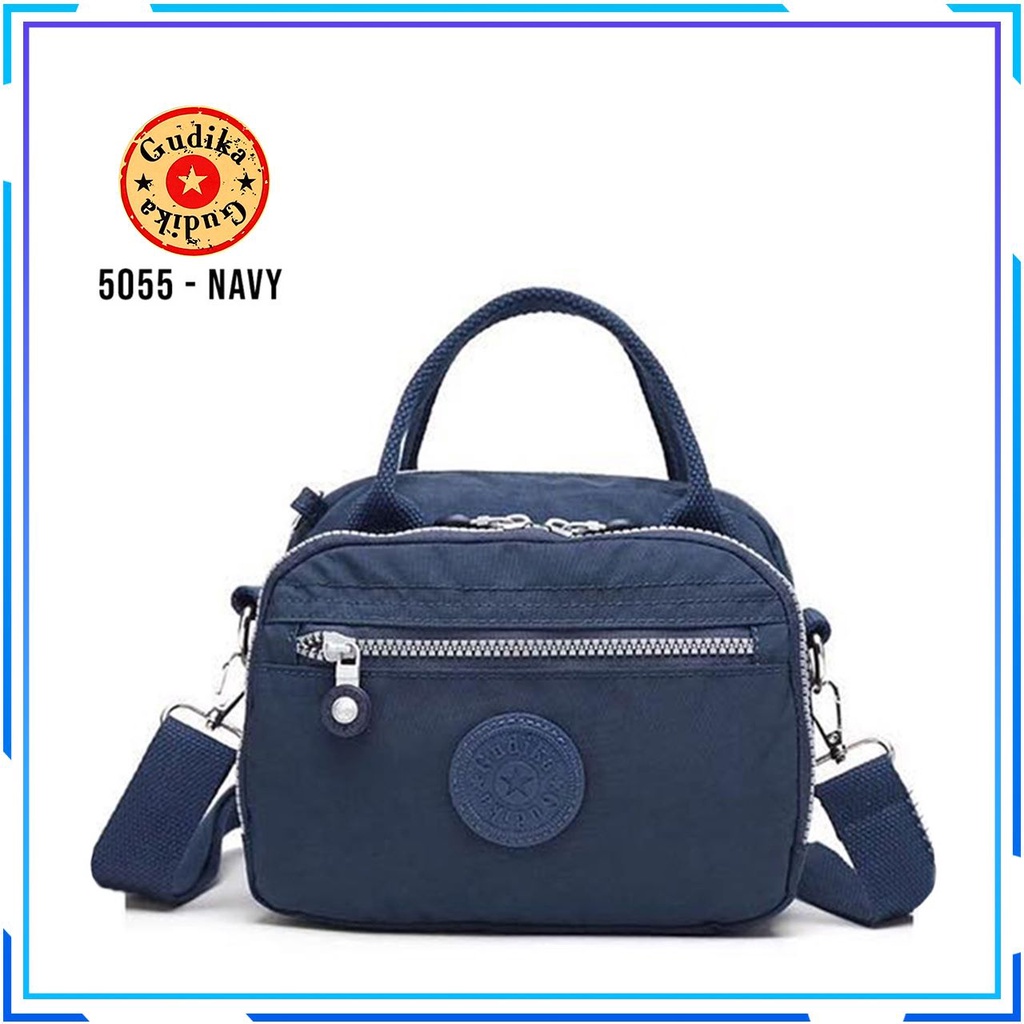 GUDIKA Bag 5055 - Tas Fashion Mini Branded Ori Selempang bahu Cewek Kekinian Wanita Import Korea Original Terbaru Bahan Nilon Anti Air Waterproof