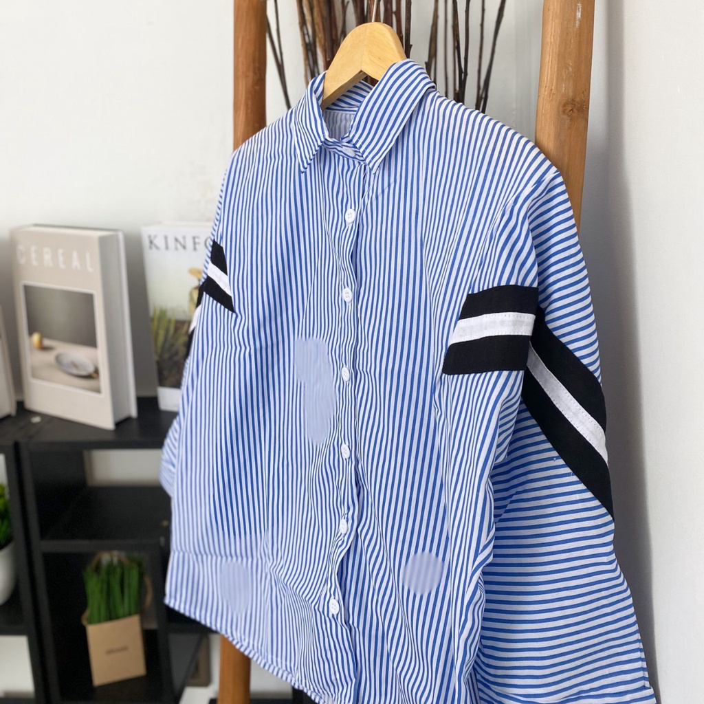 SAMMIE STRIPE SHIRT / KOREAN STYLE / SHIRT KASUAL / KEMEJA TERMURAH