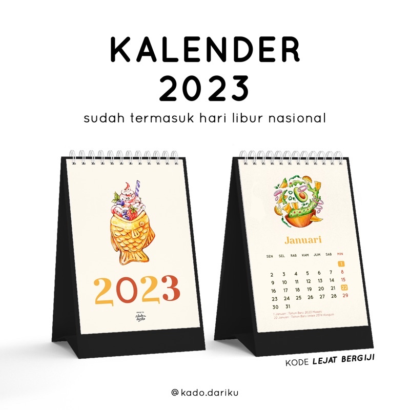 

KADODARIKU - Kalender Meja 2023 Premium | Kalender Estetik Ukuran A5